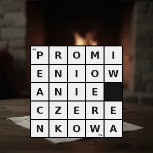 Hasło krzyżówkowe promieniowanie elektromagnetyczne emitowane gdy naładowana cząstka np elektron porusza się w ośrodku materialnym z prędkością większą od prędkości fazowej światła w tym ośrodku fala elektromagn - promieniowanie czerenkowa – rozwiązanie, synonimy, podpowiedzi i definicje krzyżówkowe